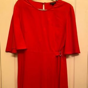 Topshop Bell sleeve key-hole back dress